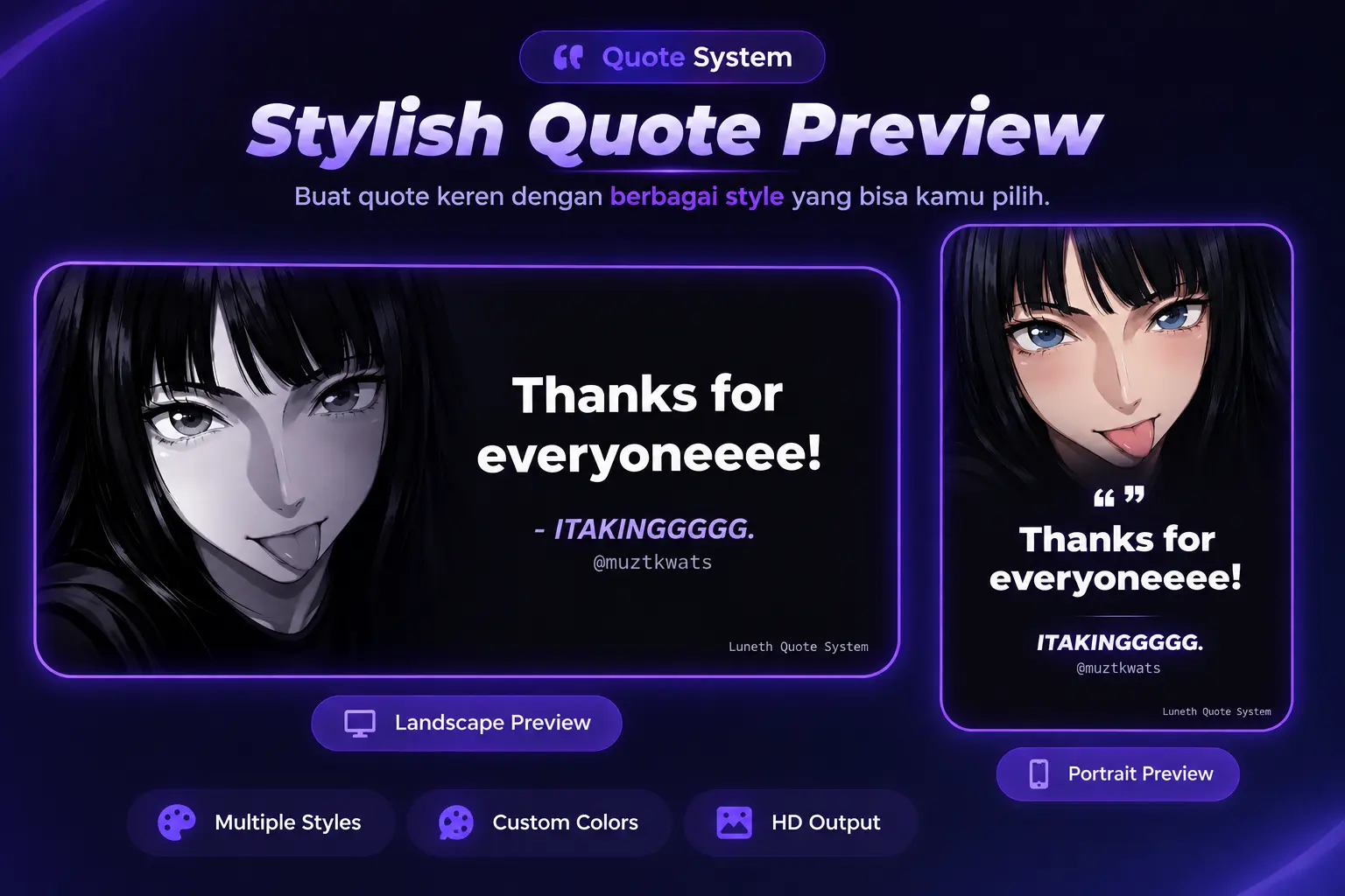 Aesthetic Quote Generator (/quote) Preview